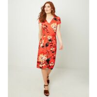 Robe cache-cur imprimée fleurs Orange Joe Browns